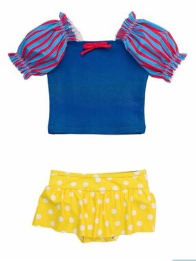 NWT Ruffle Butts Snow White inspired swimsuit girls sz 7 Princess skirt sparkly
